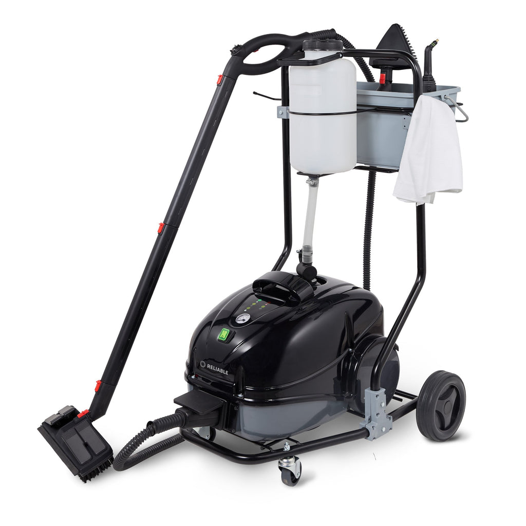 Brio Pro 6 Bar Dampfreiniger mit Dauerdampf, kommerziell mit 1100CT Trolley