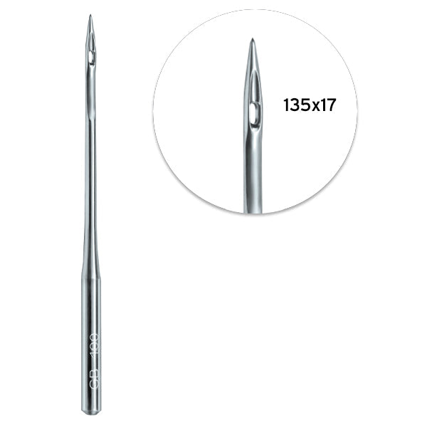 135 x 17 Groz-Beckert® Nähmaschinennadel, Verschiedene Größen, 10 x 10 Packung