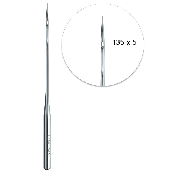 135 x 5 Groz-Beckert® Nähmaschinennadel, Verschiedene Größen, 10 x 10 Packung