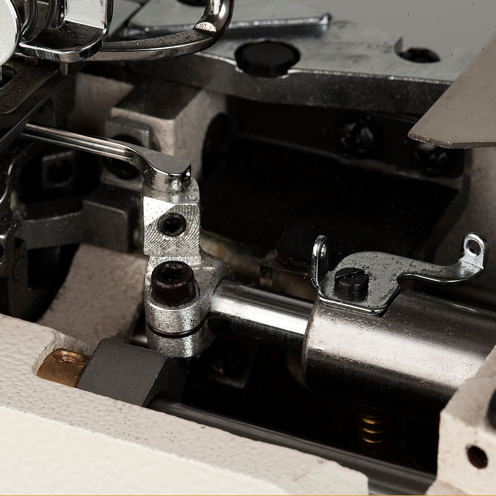 Zylinderbettbezugsheftmaschine mit Direktantrieb