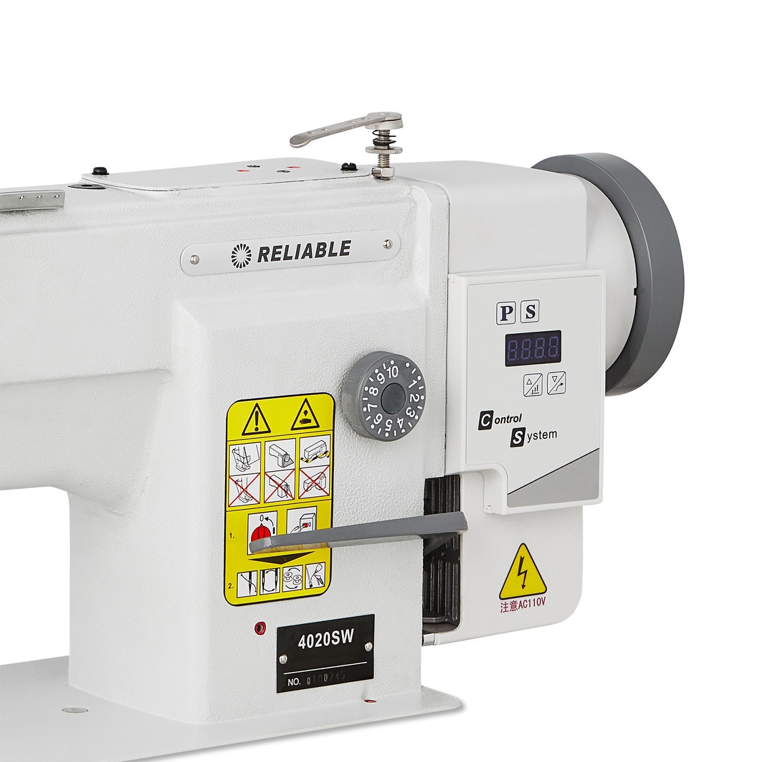 Lockstitch Transportfuß Nähmaschine mit Direktantrieb und Index-Stitching