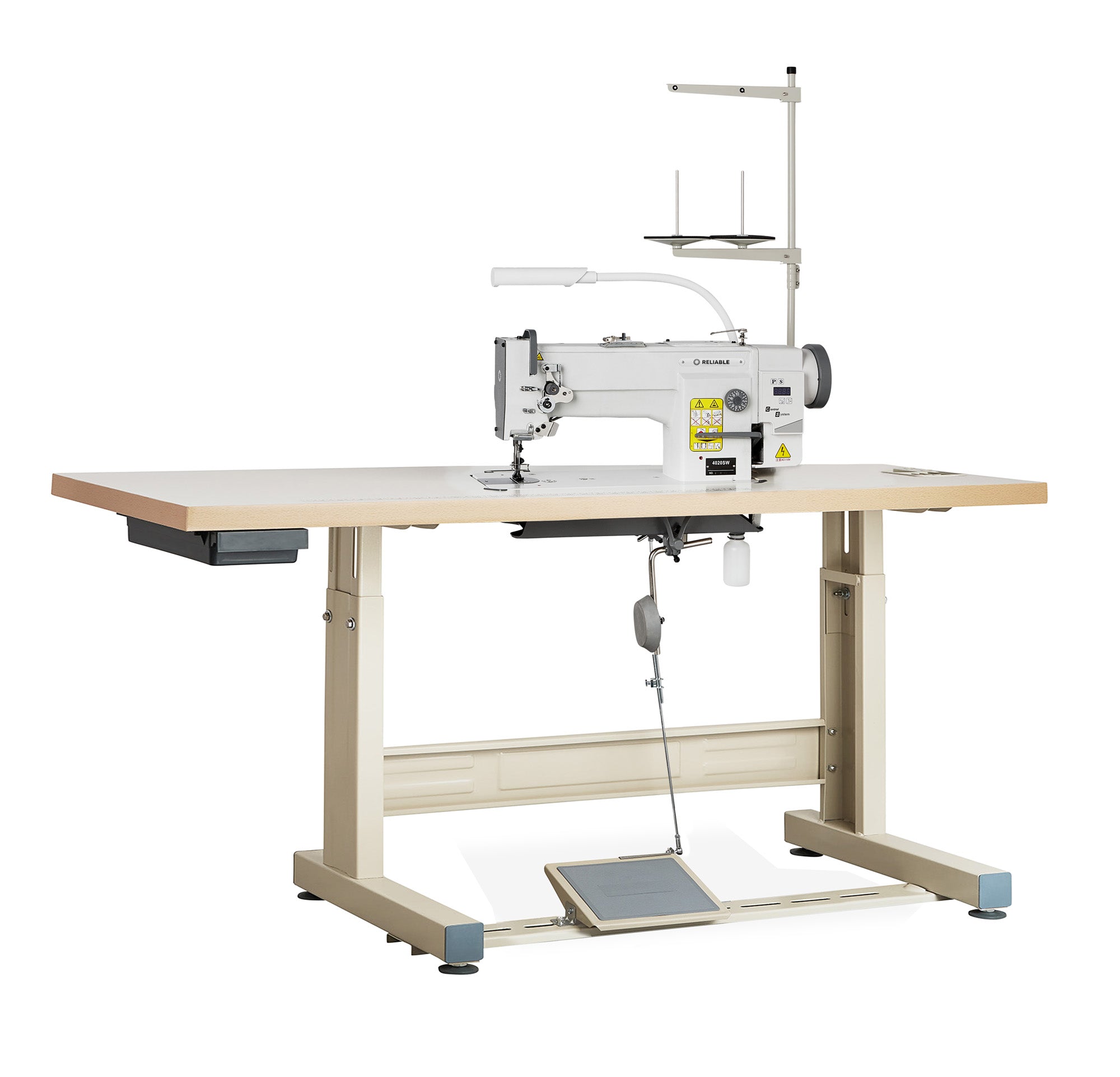 Lockstitch Transportfuß Nähmaschine mit Direktantrieb und Index-Stitching