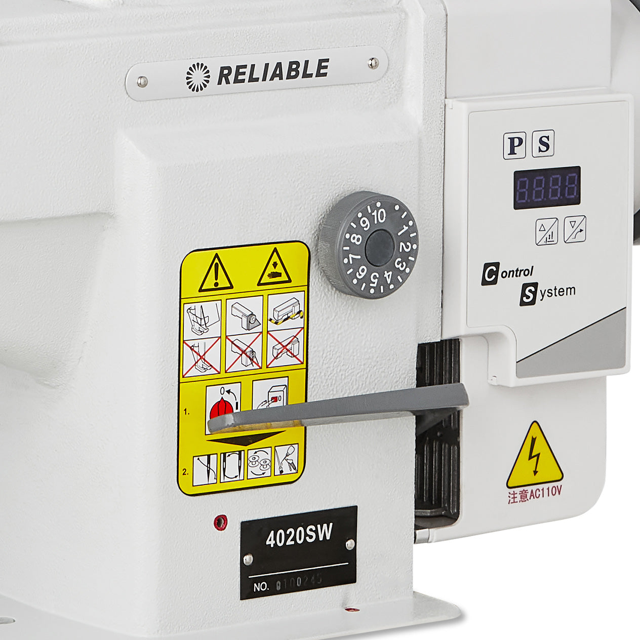Lockstitch Transportfuß Nähmaschine mit Direktantrieb und Index-Stitching