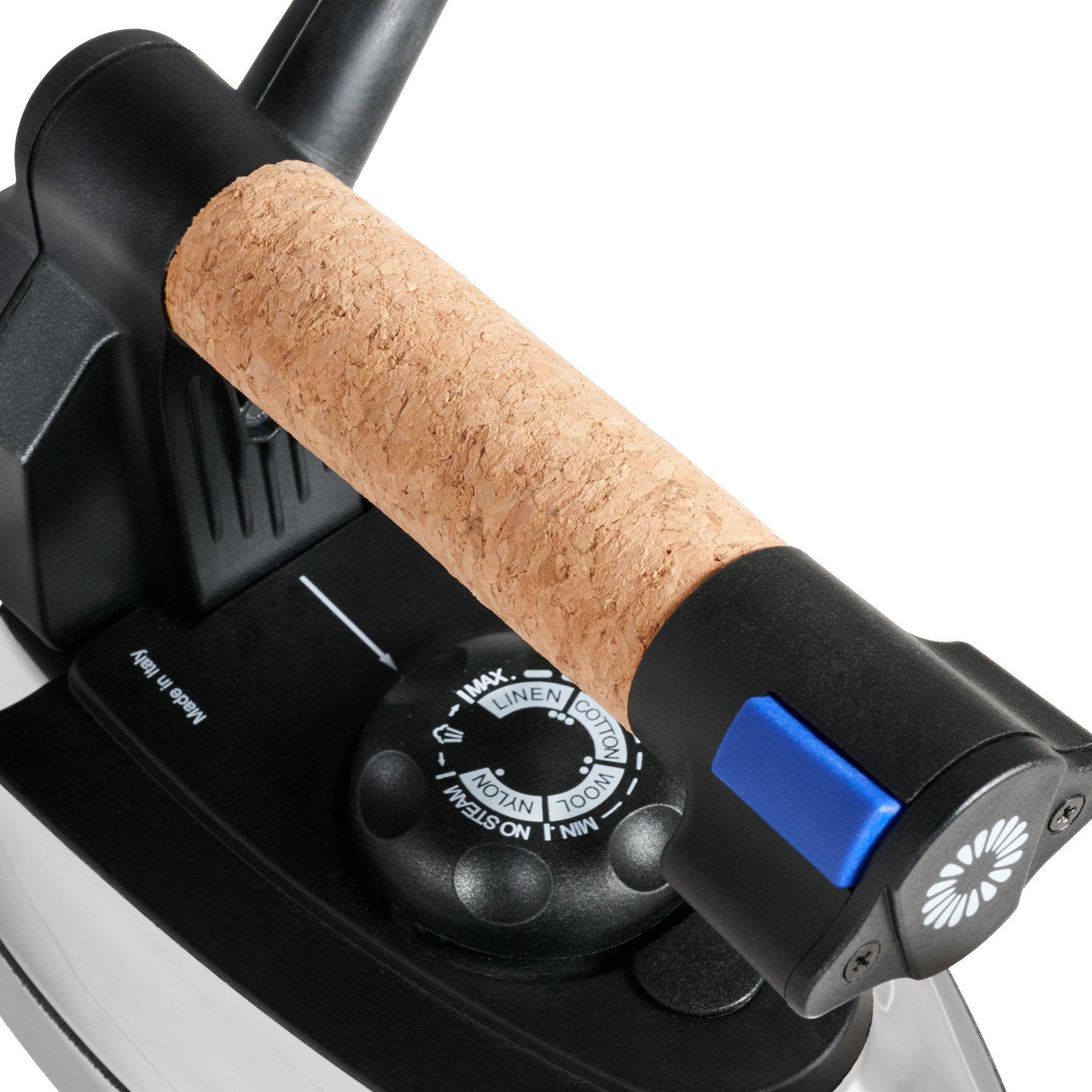 Professioneller Dampfeisen 7' langer Dampfschlauch, 120V mit ISOTM Dampftechnologie, Linkshänder