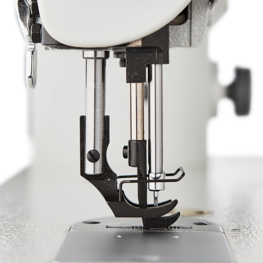 Lockstitch Transportfuß Nähmaschine mit Direktantrieb, Index Stitching und Fußhöhenversteller