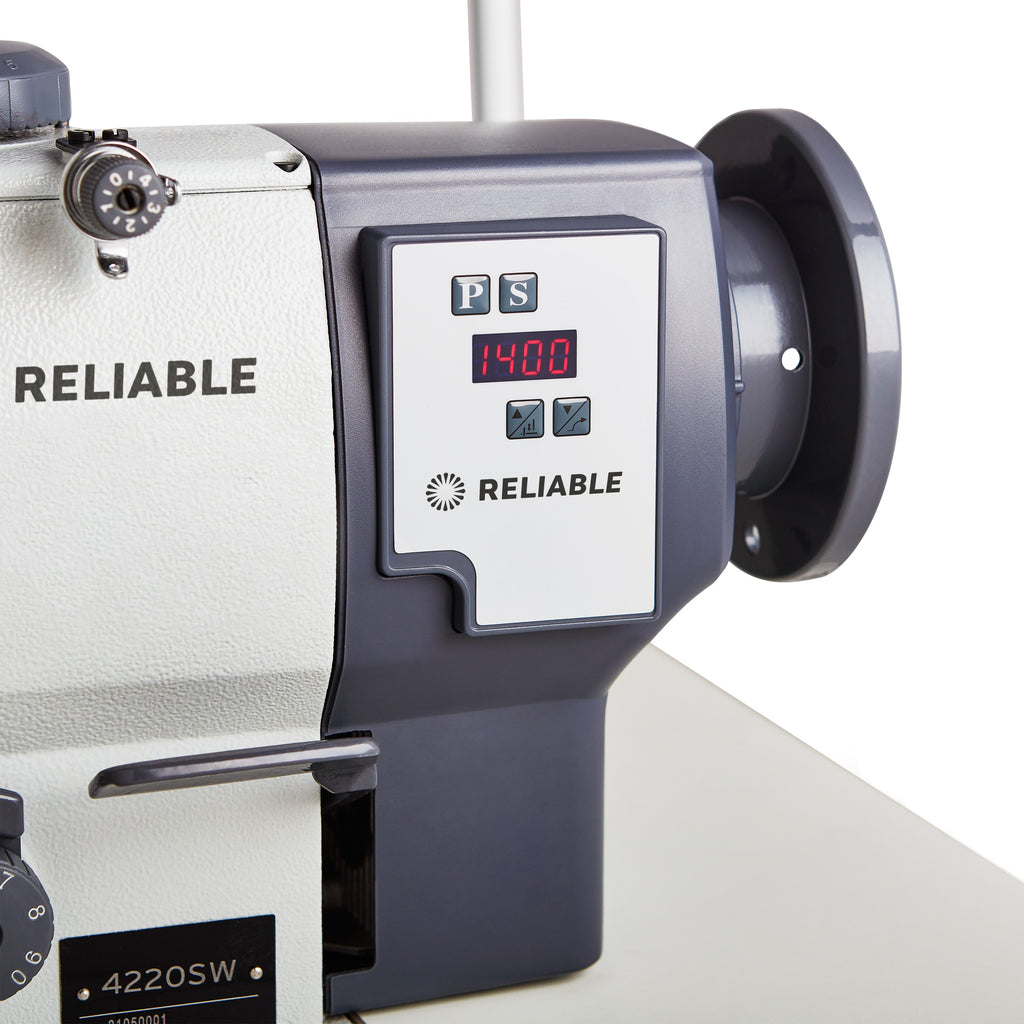 Lockstitch Transportfuß Nähmaschine mit Direktantrieb, Index Stitching und Fußhöhenversteller