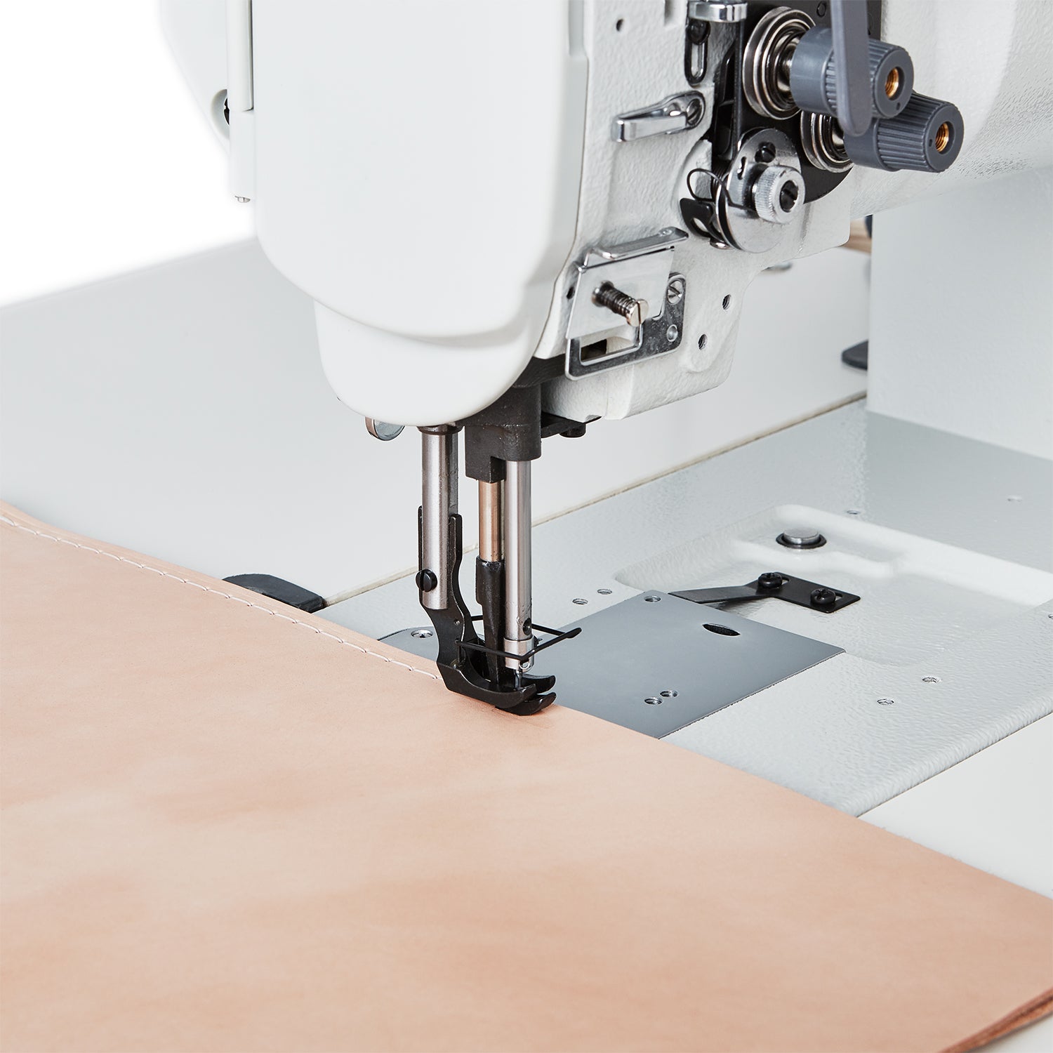 Lockstitch Transportfuß Nähmaschine mit Direktantrieb, Index Stitching und Fußhöhenversteller