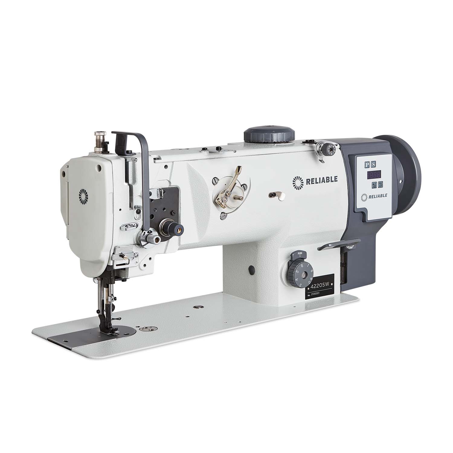 Lockstitch Transportfuß Nähmaschine mit Direktantrieb, Index Stitching und Fußhöhenversteller