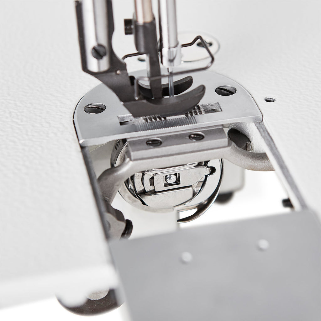 Lockstitch Transportfuß Nähmaschine mit Direktantrieb, Index Stitching und Fußhöhenversteller