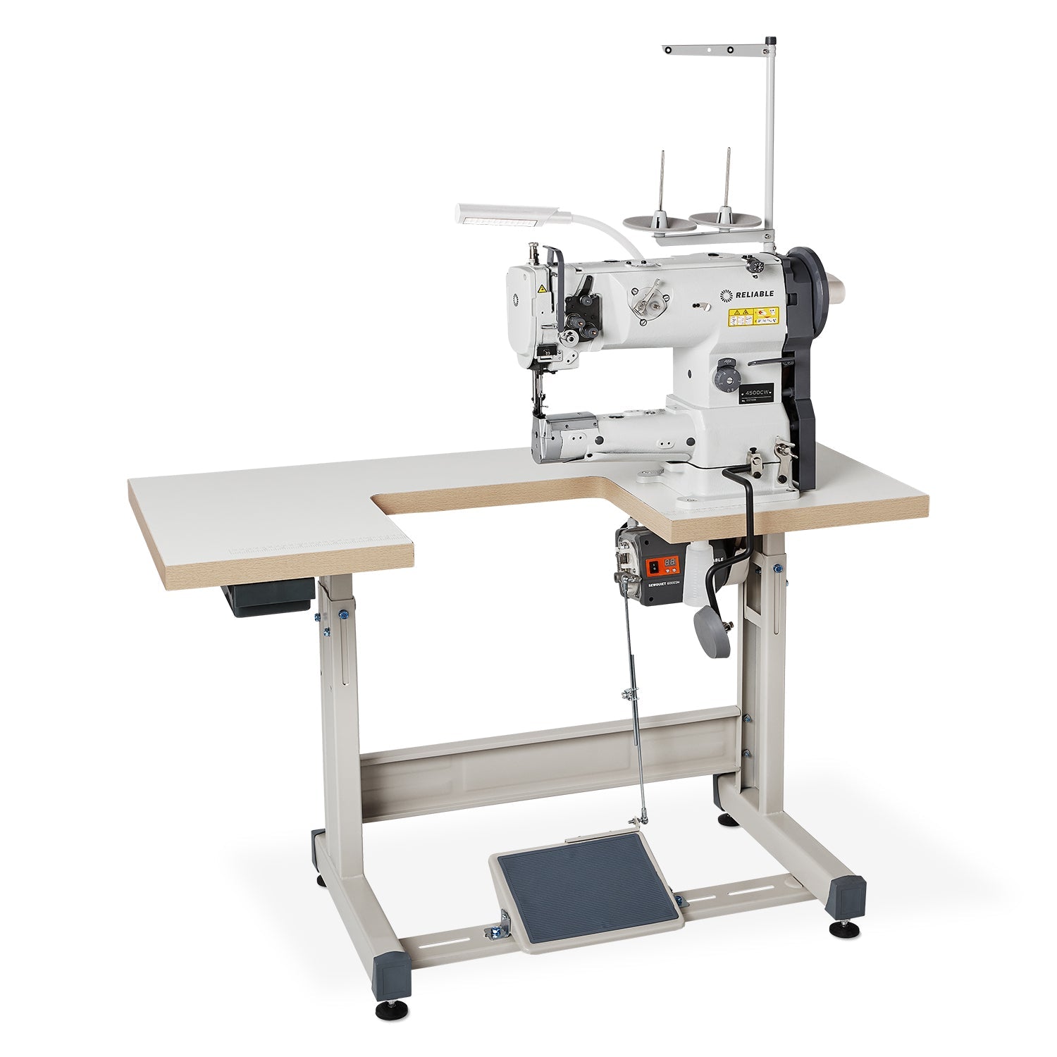 Zylinderbett Lockstitch Fuß Nähmaschine mit Fußhöhenversteller
