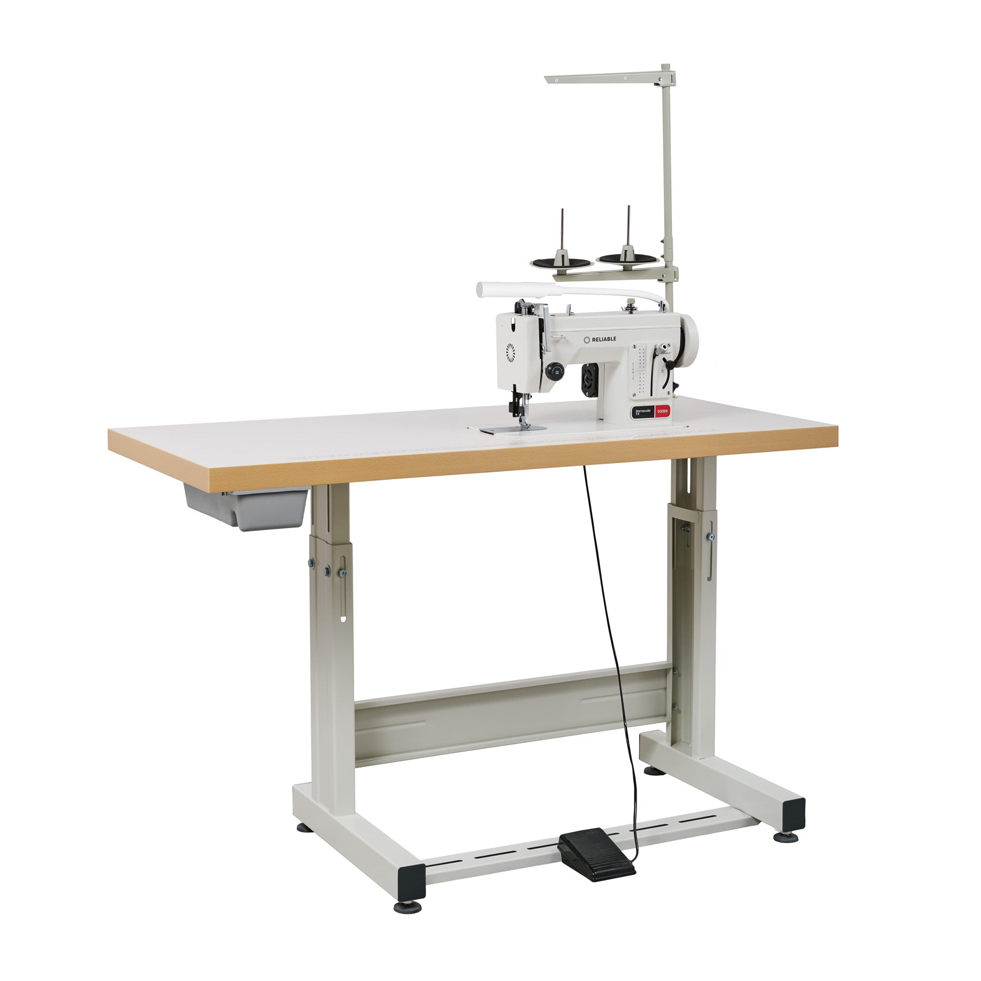 BarracudaTM Fit Straight Stitch Transportfuß Nähmaschine mit Tisch und Stand