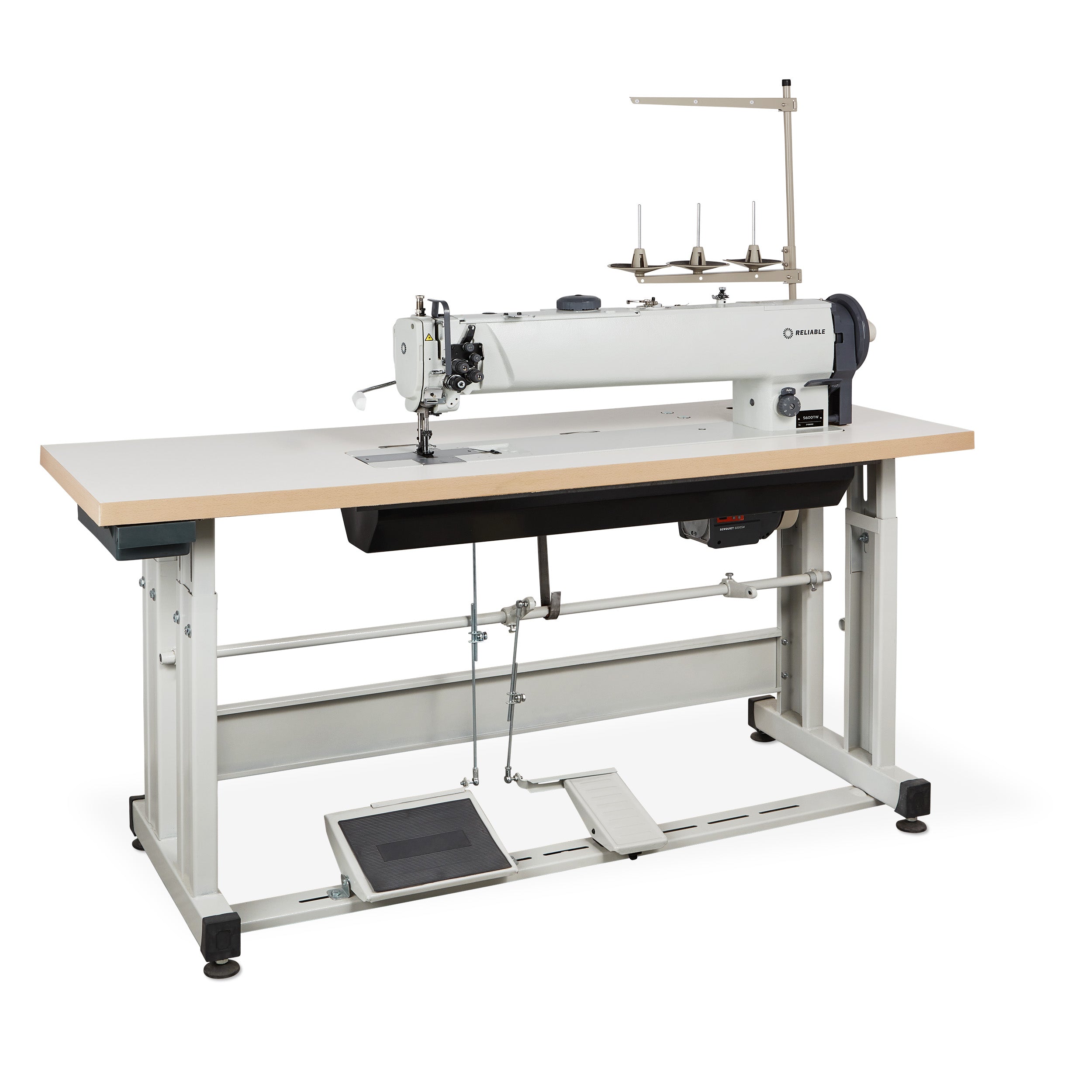 25' Langarm Two Needle Transportfuß Nähmaschine mit Vertikalachse Hook