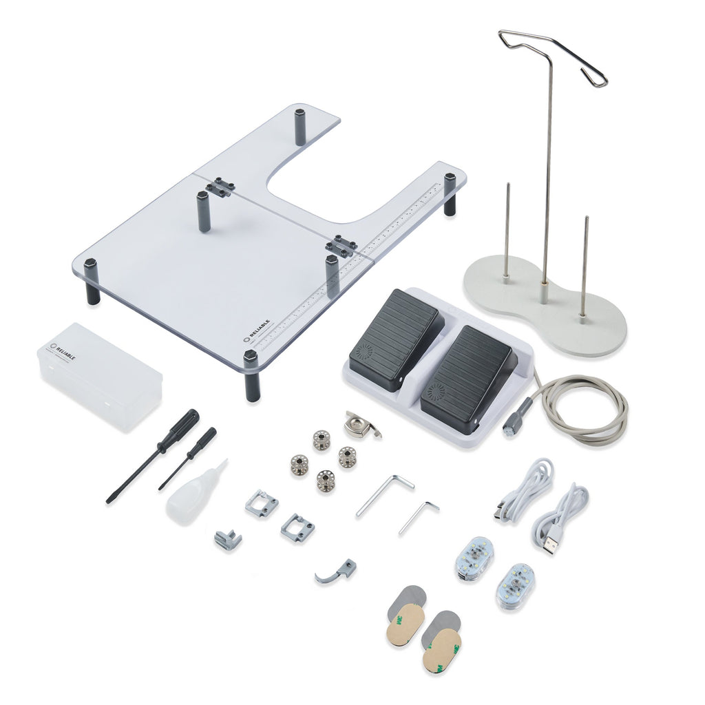 BarracudaTM Befehl Straight Stitch Transportfuß Direktantrieb Nähmaschine mit Tisch und Stand