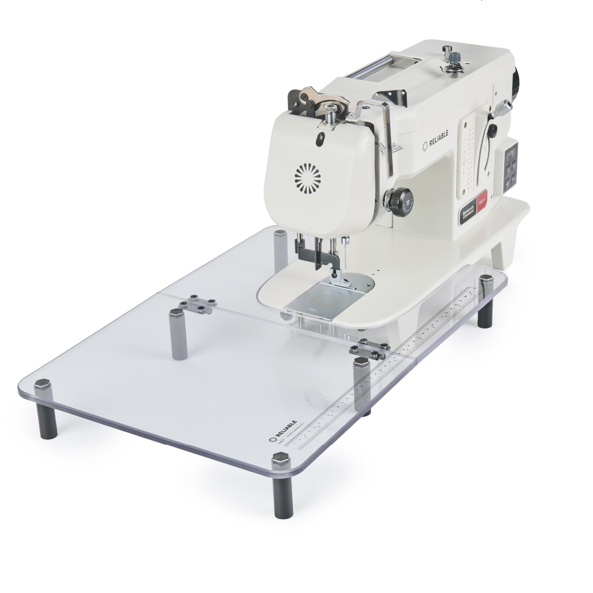 BarracudaTM Befehl Straight Stitch Transportfuß Direktantrieb Nähmaschine mit Tisch und Stand