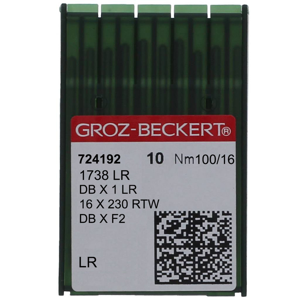 1738 LR Groz-Beckert® Nähmaschinennadel, 10 x 10 Packung, Verschiedene Größen