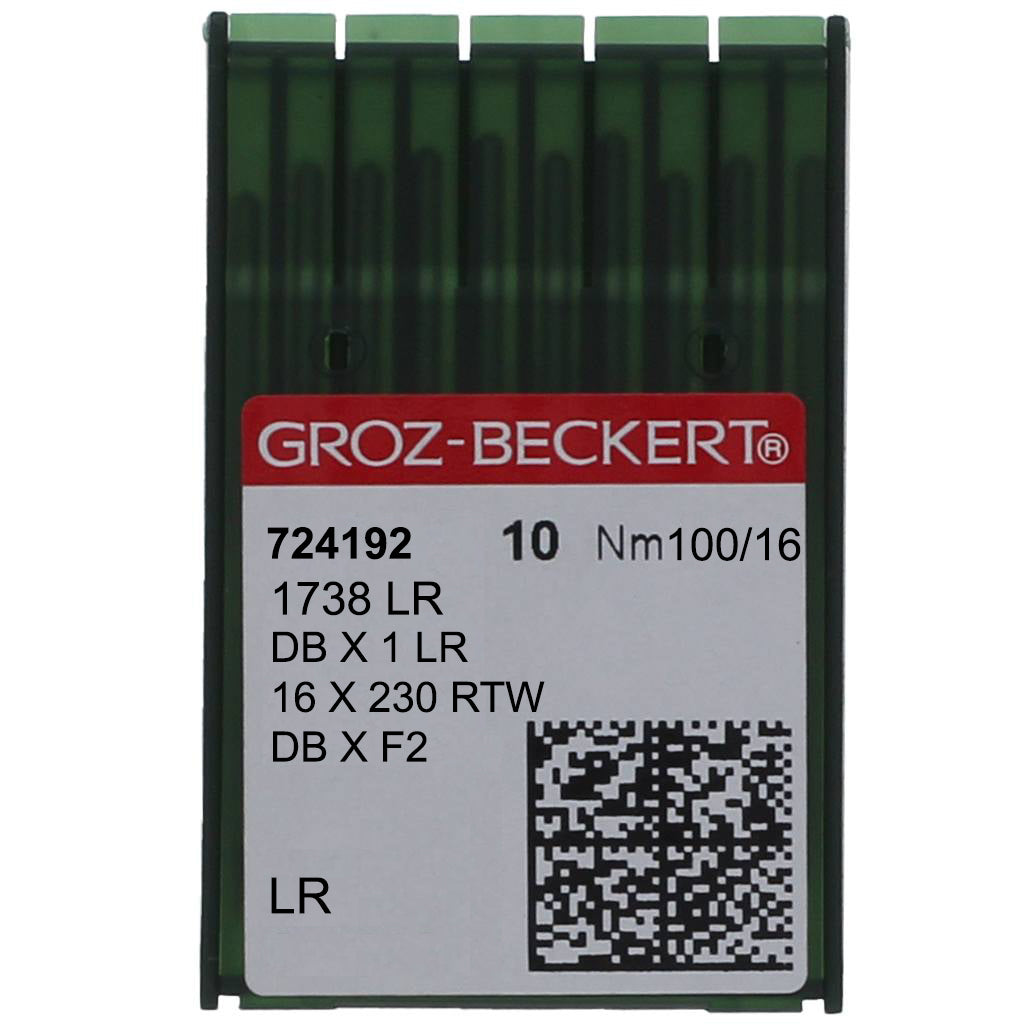 1738 LR Groz-Beckert® Nähmaschinennadel, 10 x 10 Packung, Verschiedene Größen
