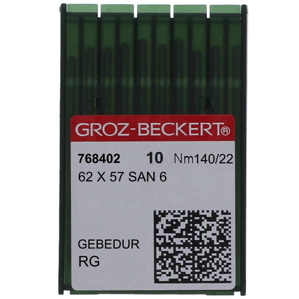 62 x 57 SAN6 Groz-Beckert® Nähmaschinennadel, 10 x 10 Packung