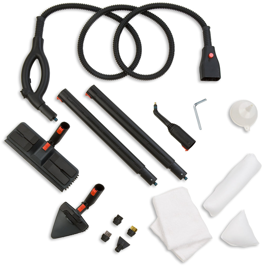 Brio Pro 6 Bar Dampfreiniger mit kontinuierlicher Dampf & 15 Stück Zubehör-Kit, kommerziell