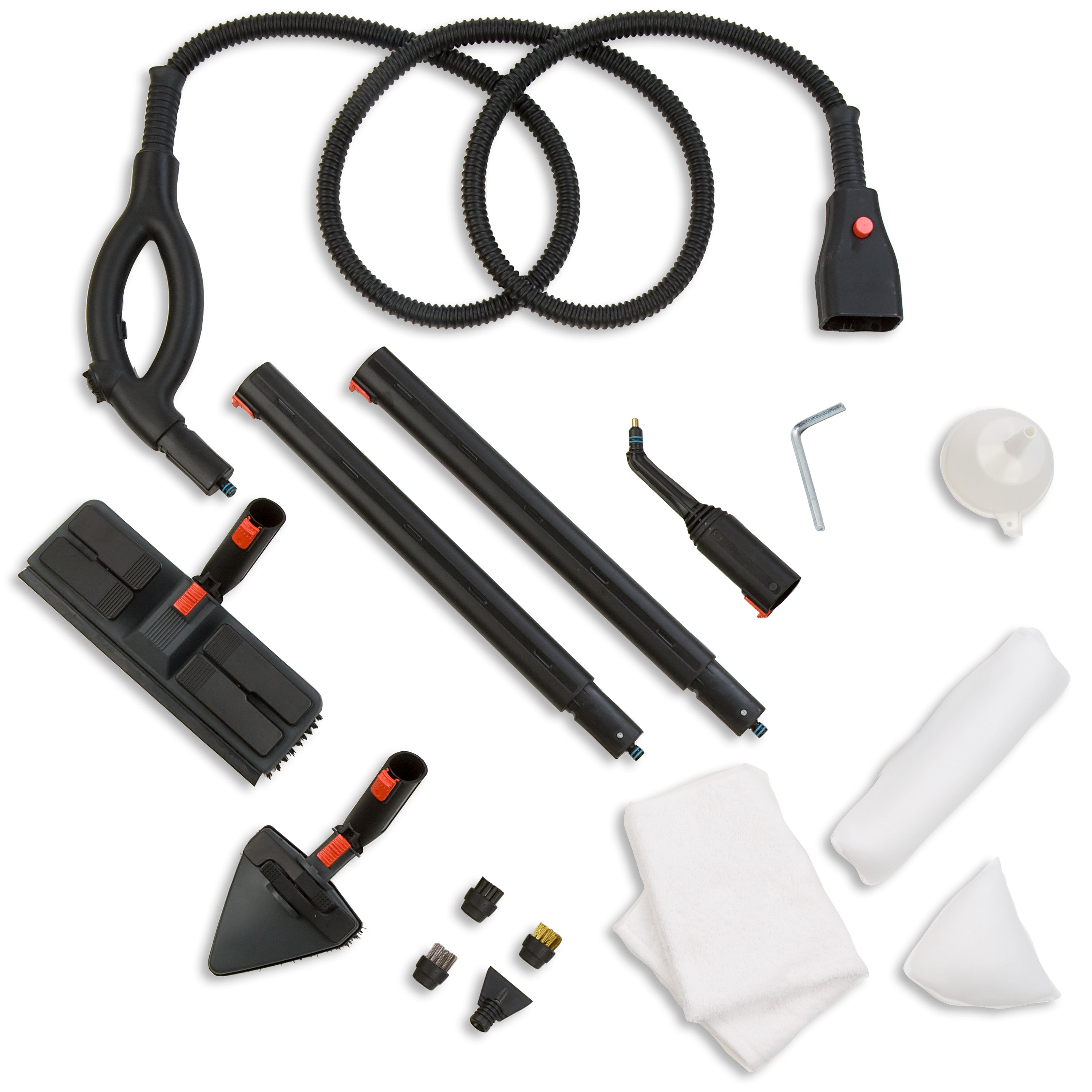 Brio Pro 6 Bar Dampfreiniger mit kontinuierlicher Dampf & 15 Stück Zubehör-Kit, kommerziell