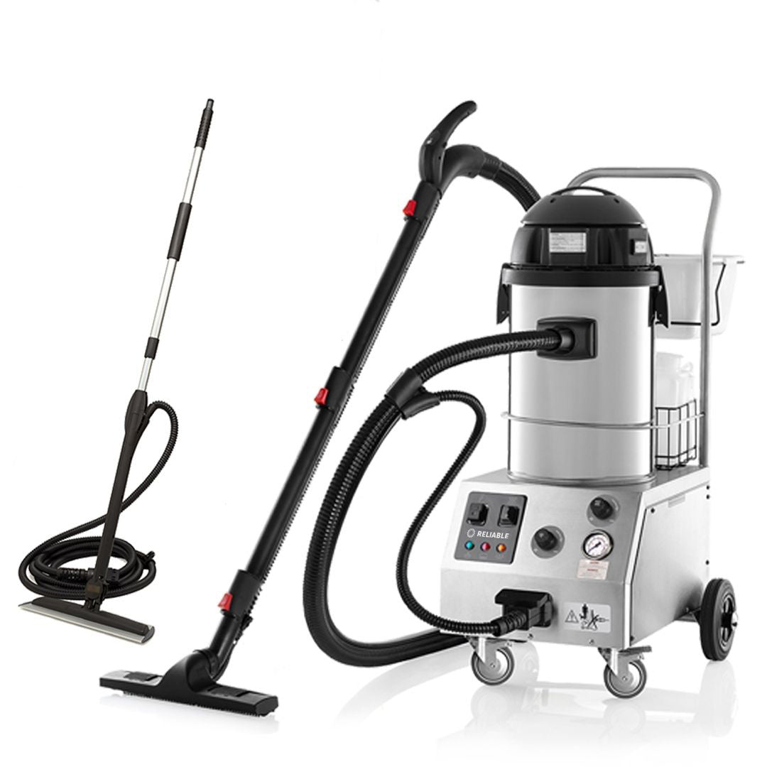 Tandem Pro Commercial Steam Cleaning System mit Vakuum & Commercial Steam Mop