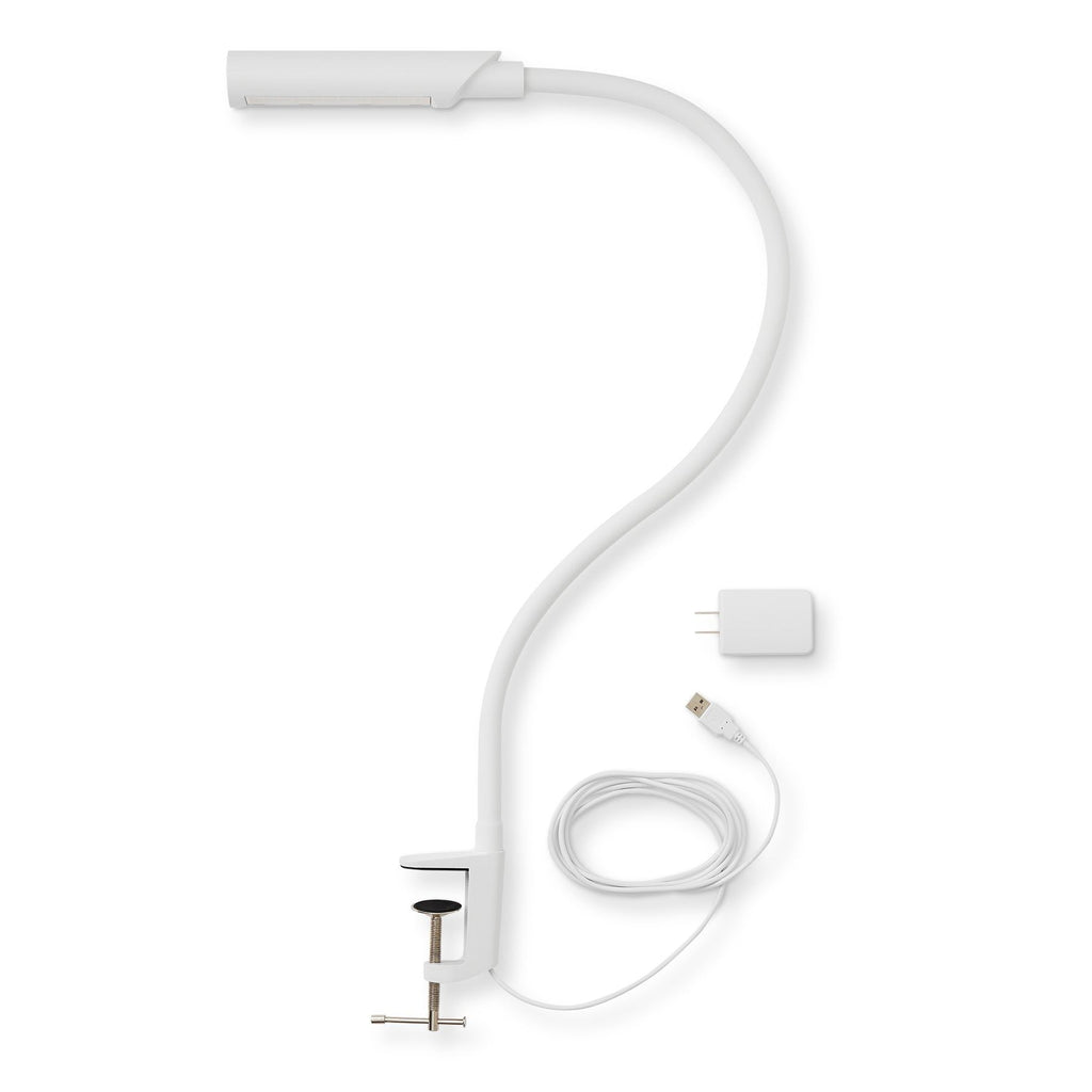 UberLightTM Flex Led Task Light, USB mit Klemme, weiß
