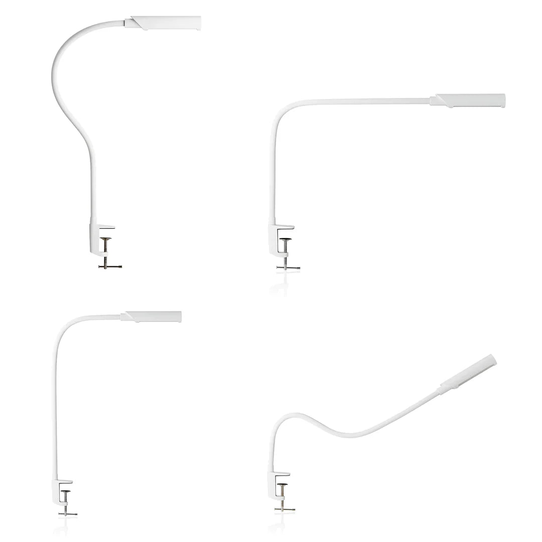 UberLightTM Flex Led Task Light, USB mit Klemme, weiß
