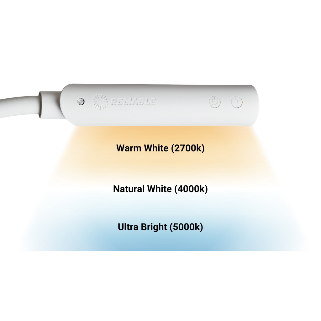 UberLightTM Flex Led Task Light, USB mit Base, Weiß
