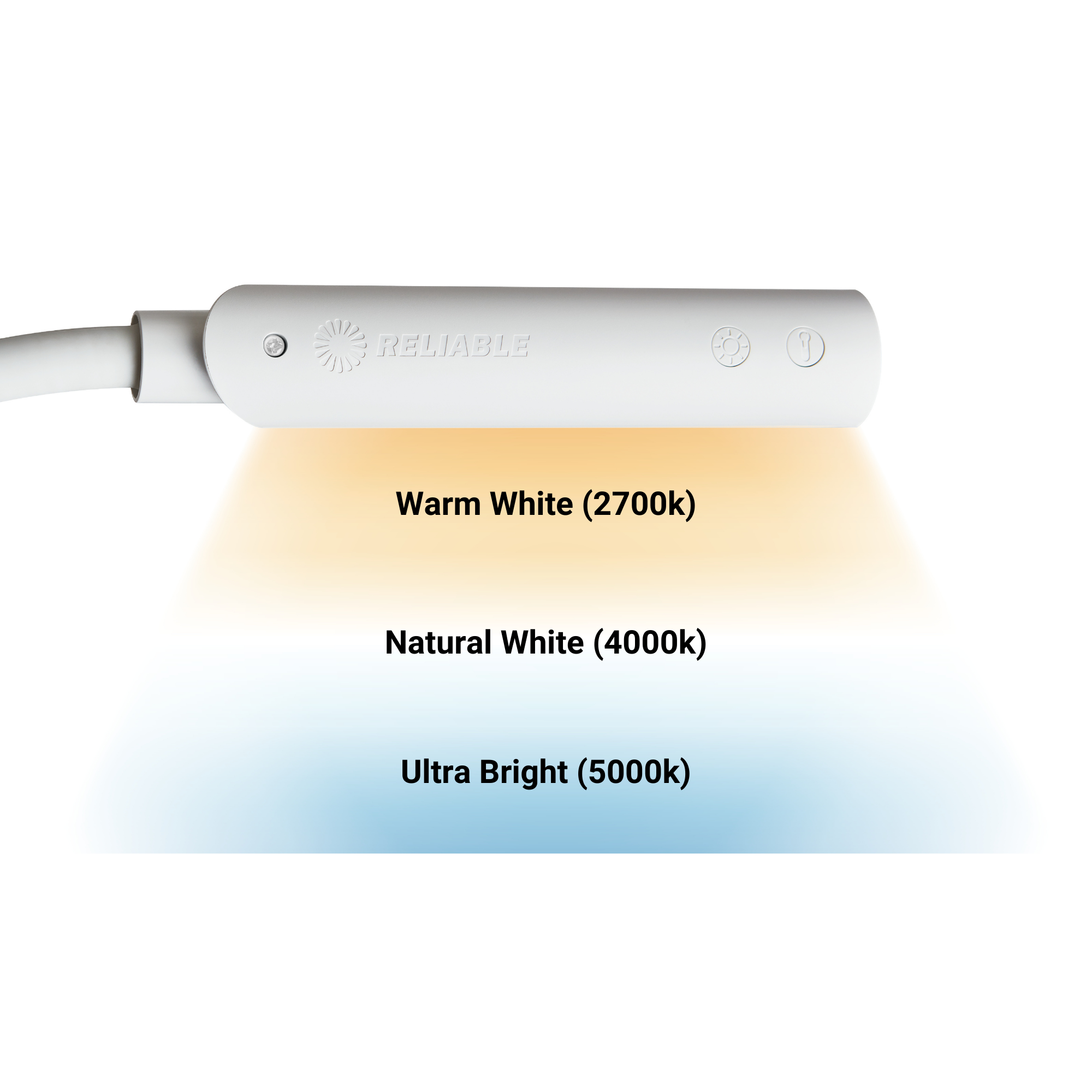 UberLightTM Flex Led Task Light, USB mit Base, Weiß